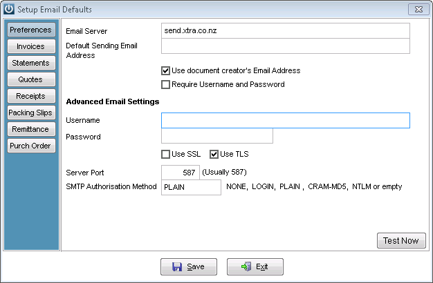 Default Sending Email Address Spark – Infusion Business Software